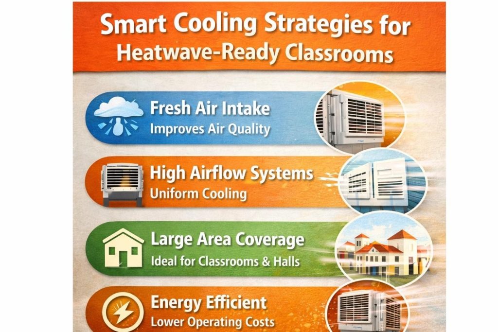 classroom cooling solutions for heatwaves in schools